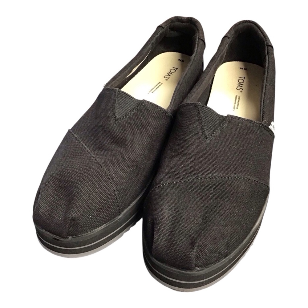 Toms Black Casual Slip-On Loafers